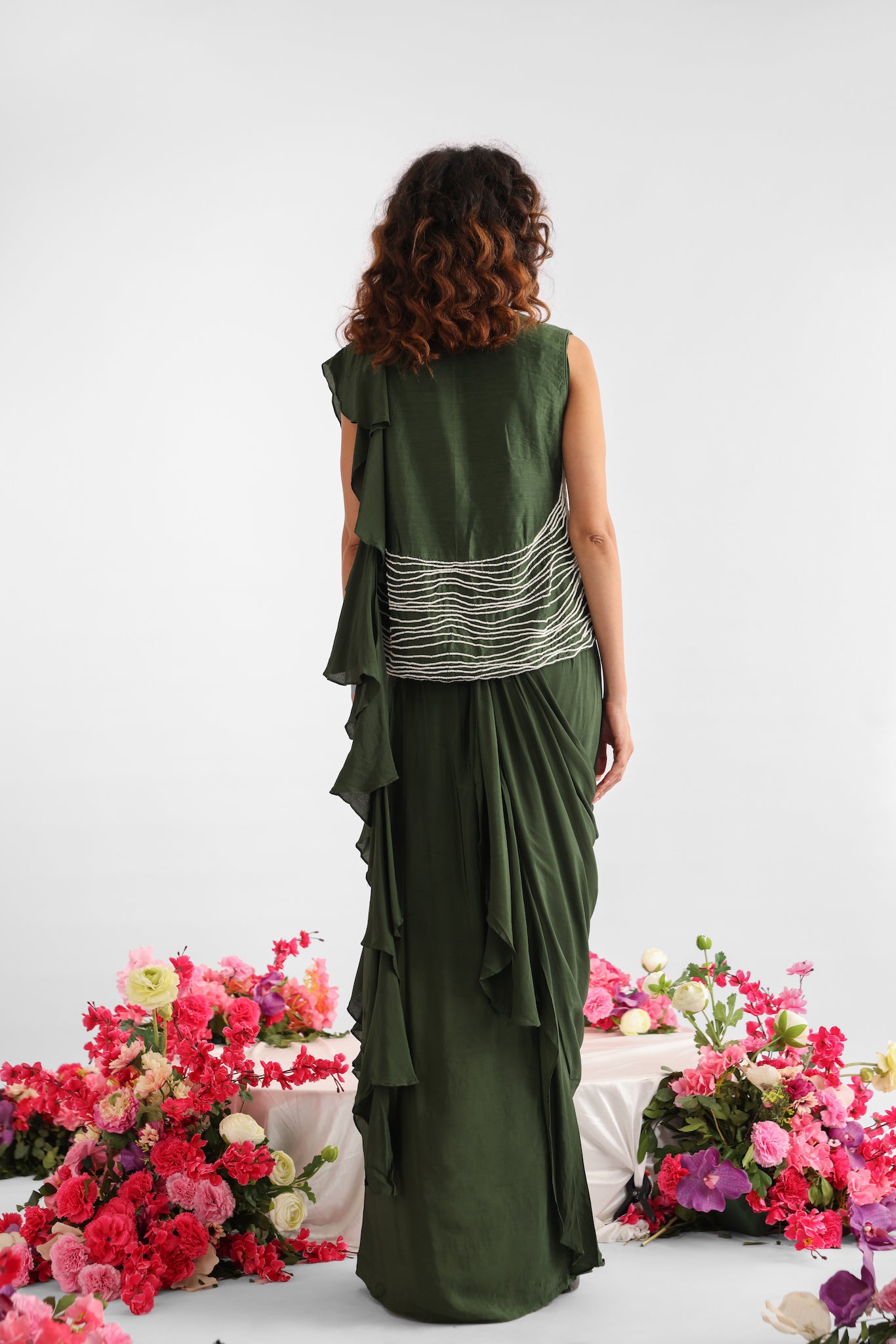 Pearl Pathway Saree Set