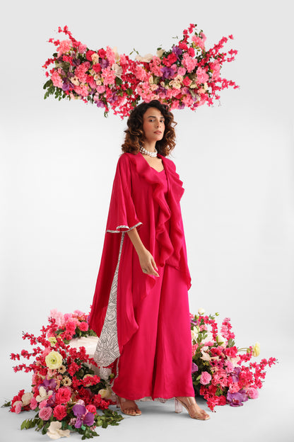 Ruffle Jacket set