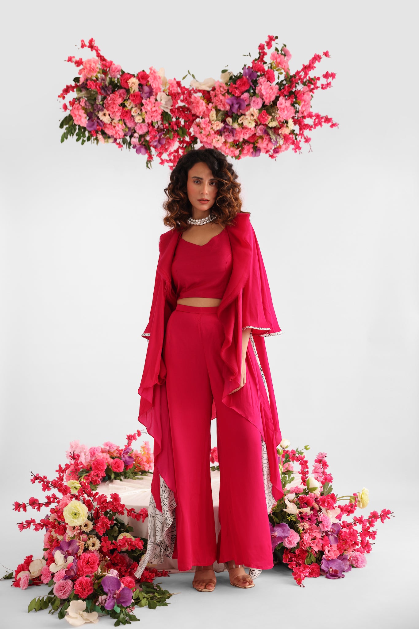 Ruffle Jacket set