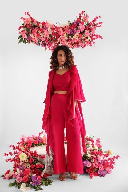 Ruffle Jacket set