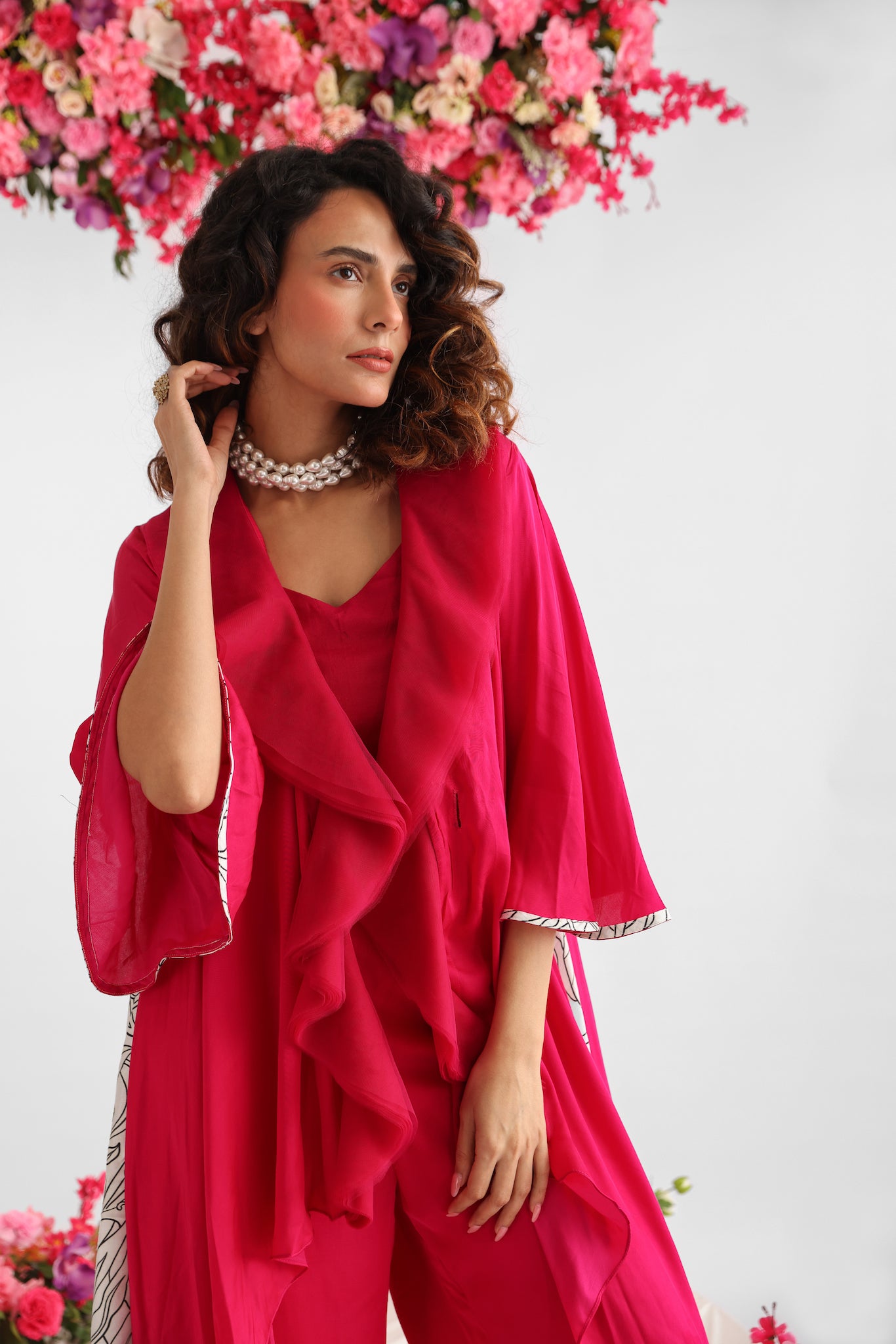 Ruffle Jacket set