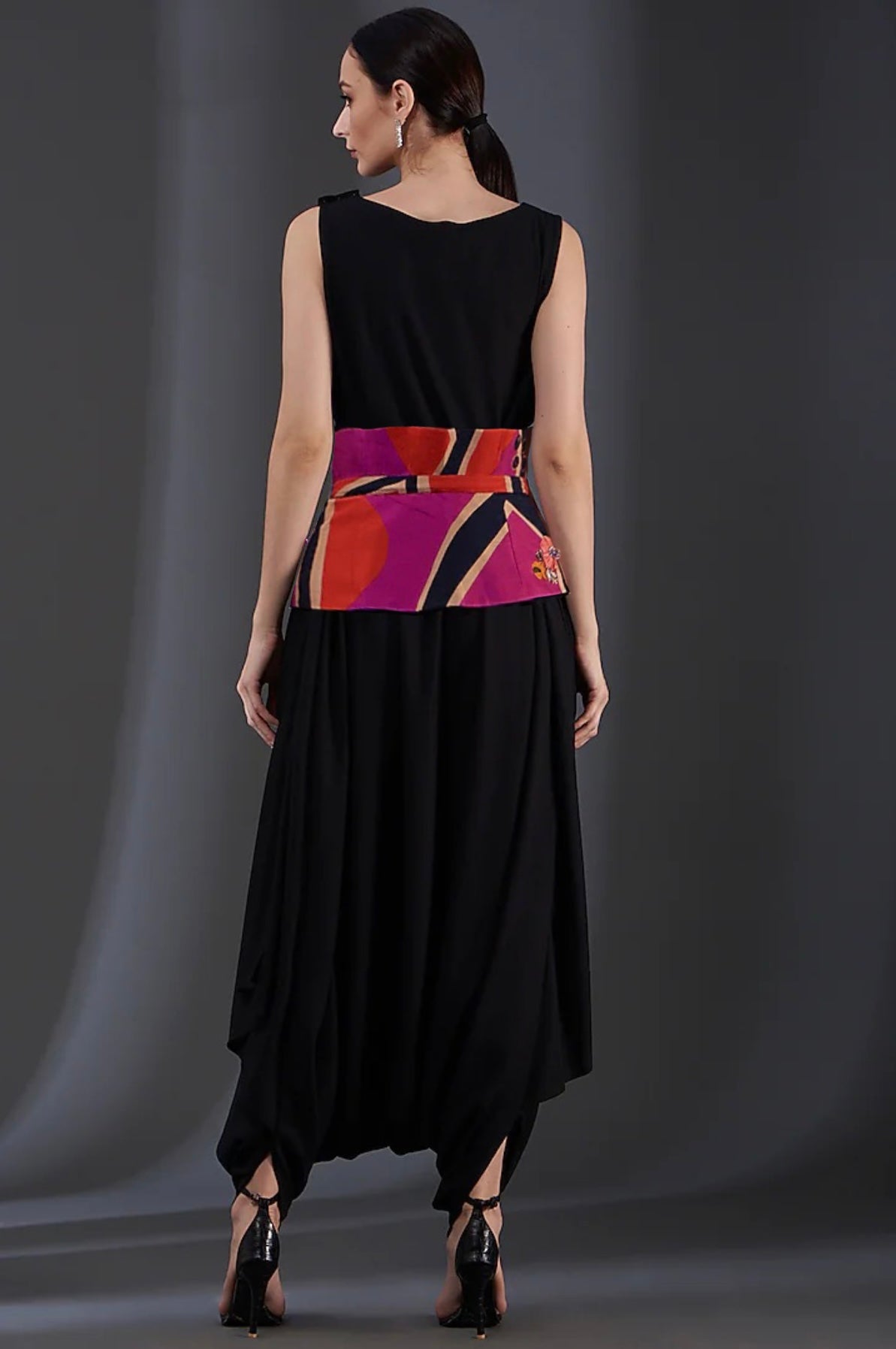 Jumpsuit with Embroidered belt