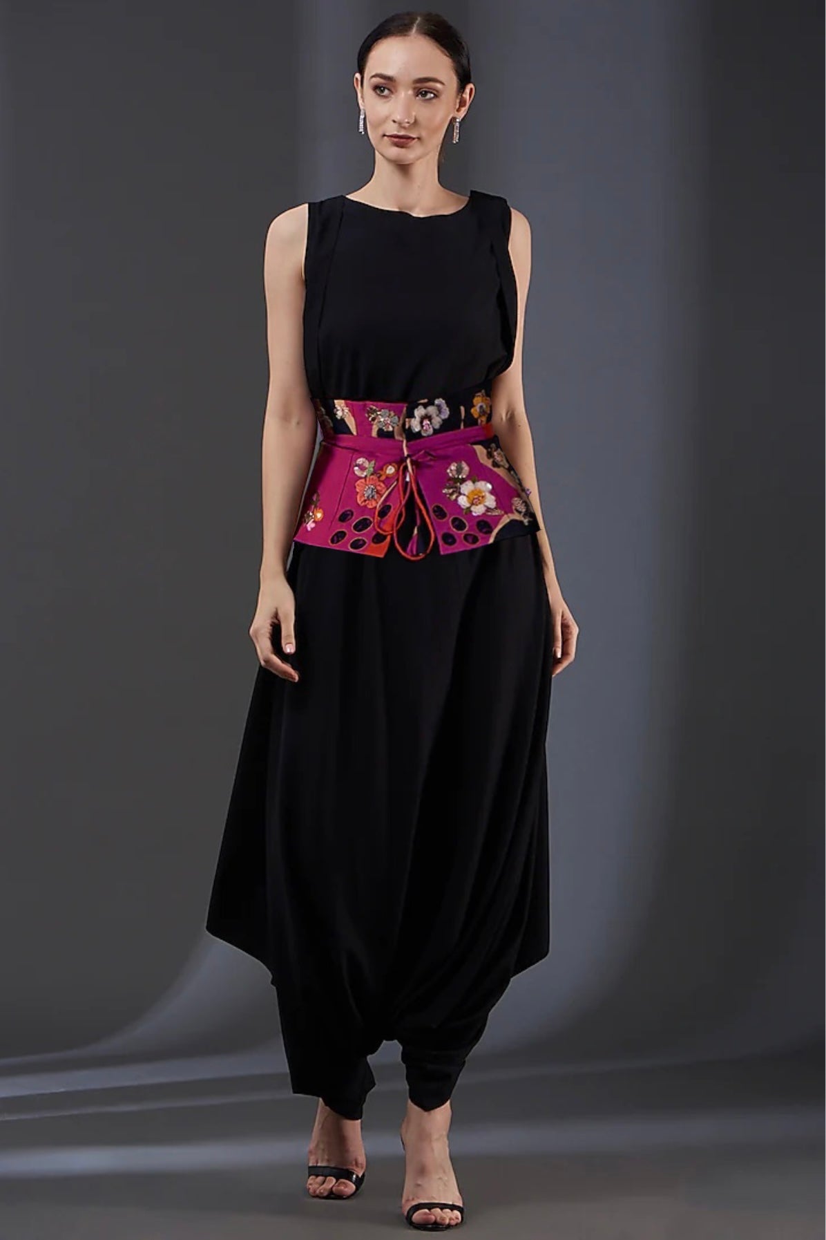 Jumpsuit with Embroidered belt