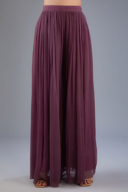 Crop Top & Chiffon Pants