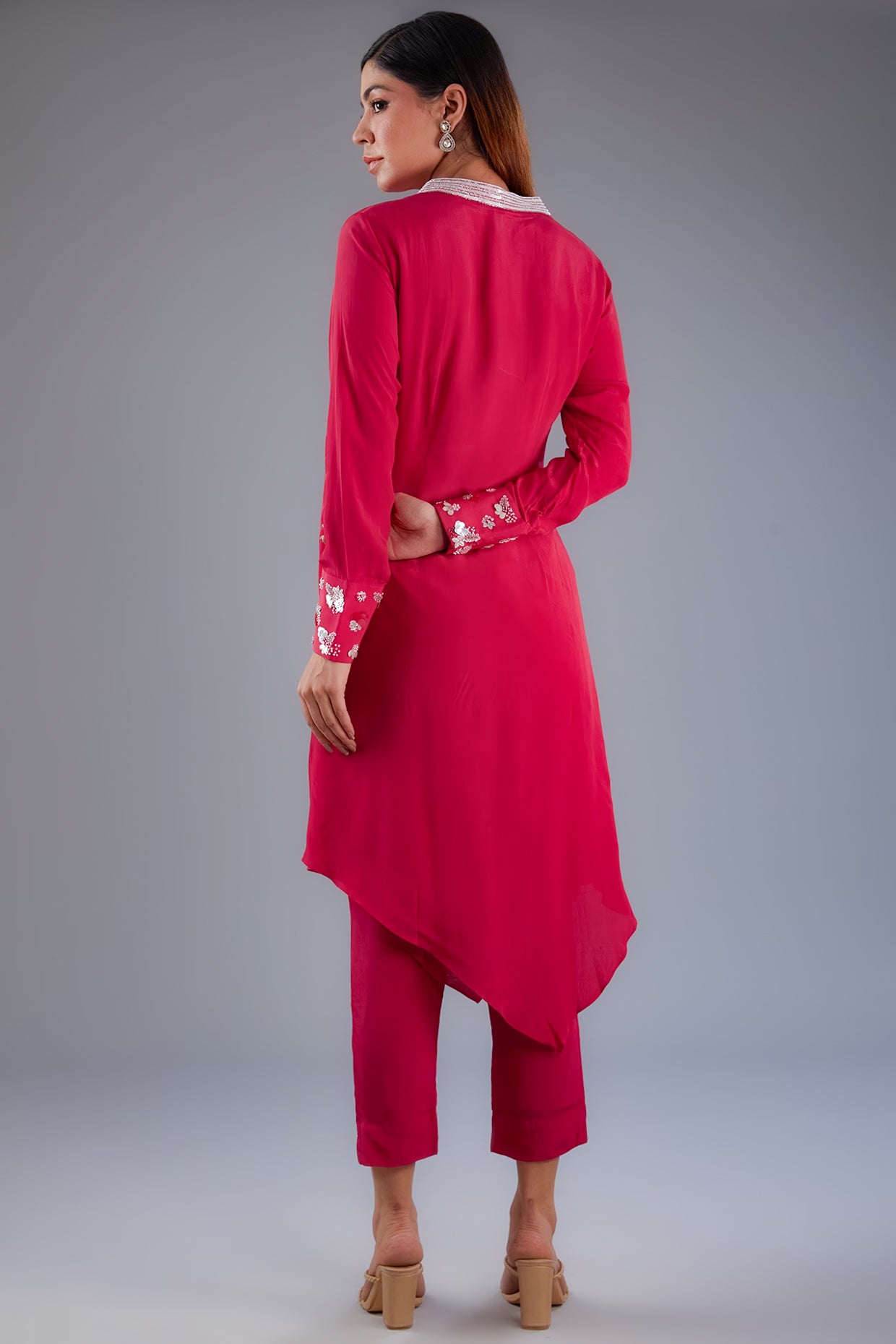 Pink tunic with pants