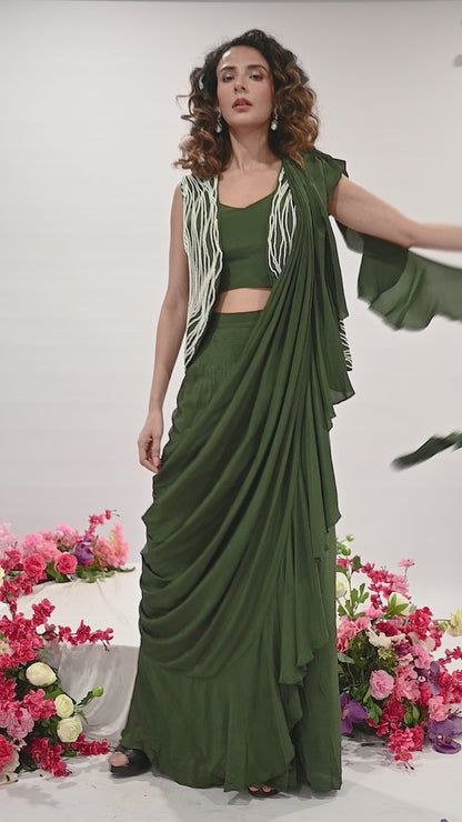 Pearl Pathway Saree Set