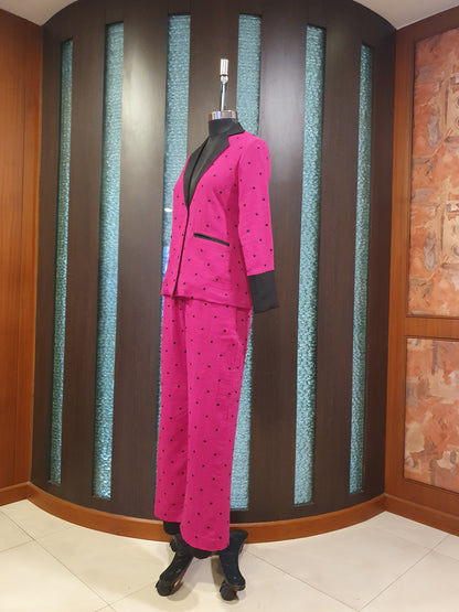 Pink Polka Blazer and Pants