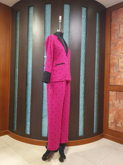Pink Polka Blazer and Pants