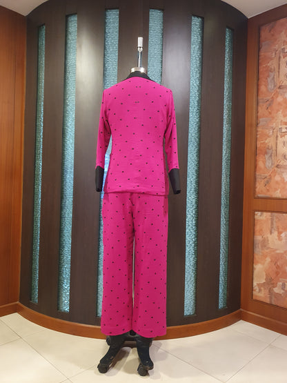 Pink Polka Blazer and Pants