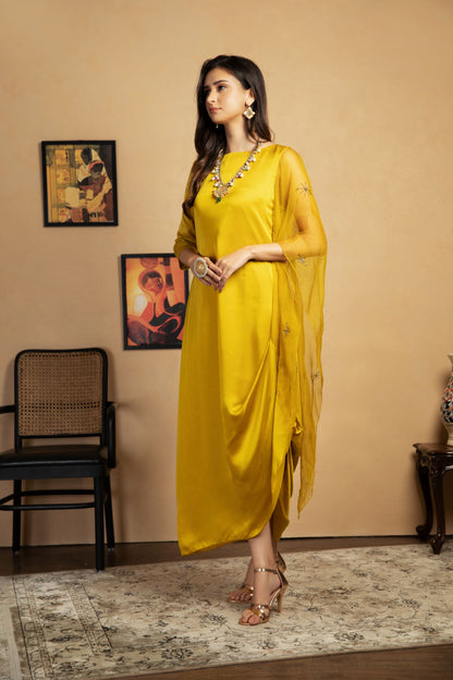 Chloris Drape Dress
