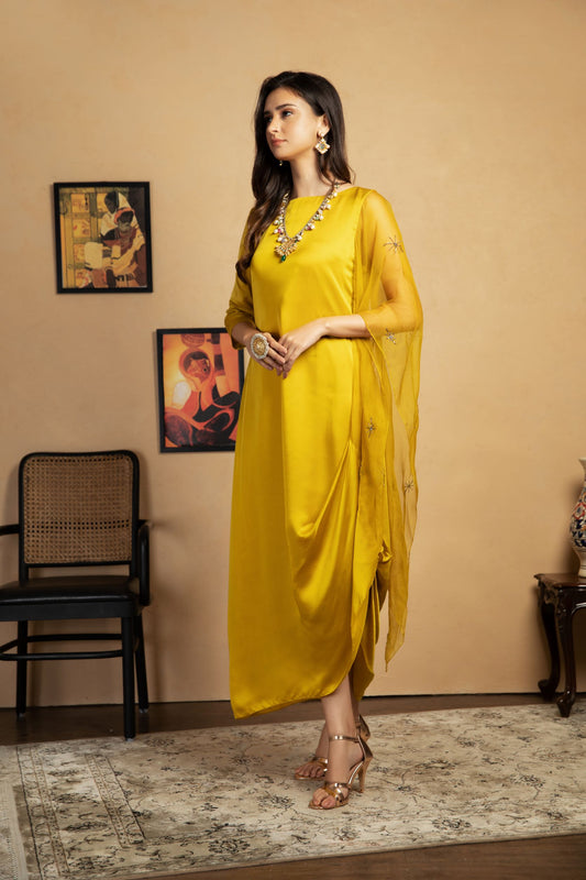 Chloris Drape Dress