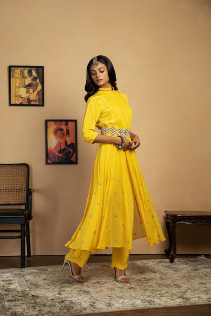 Maya Anarkali with Emb Belt