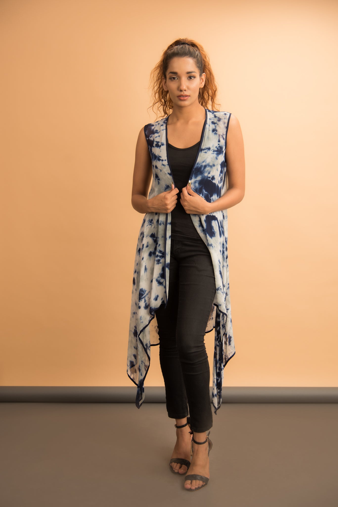Tie-Dye Asymmetrical Jacket