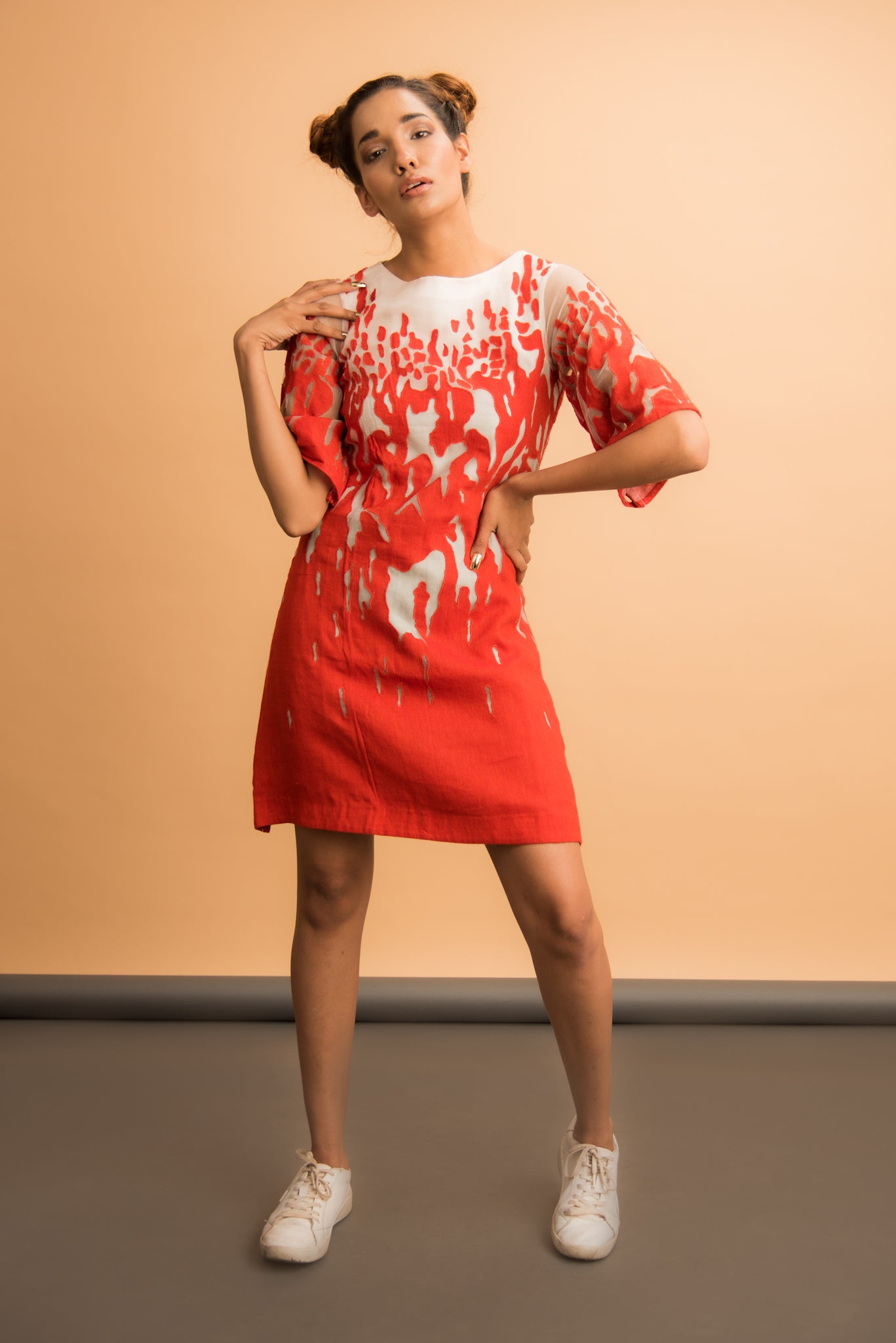 Appliqué Shift Dress