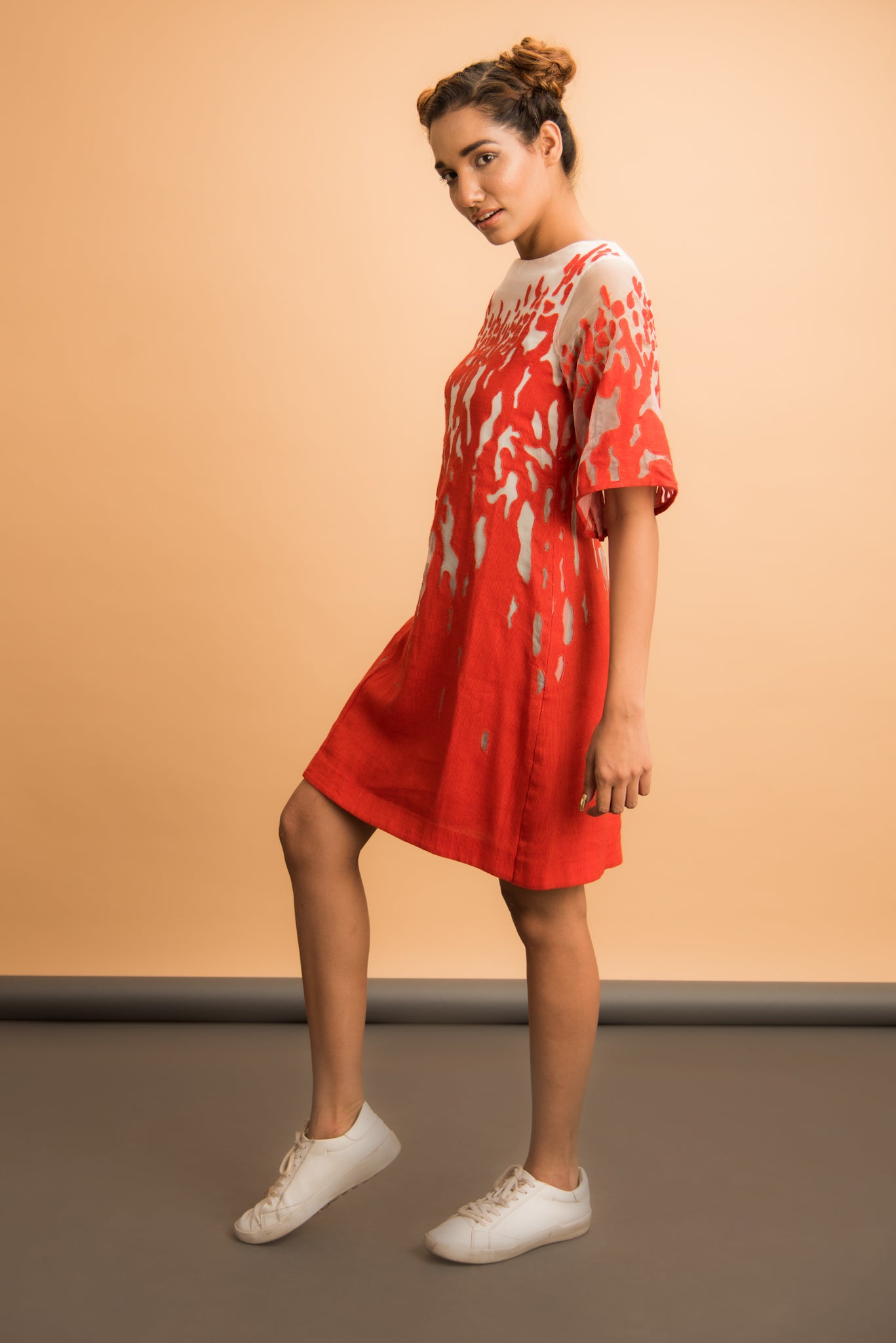 Appliqué Shift Dress