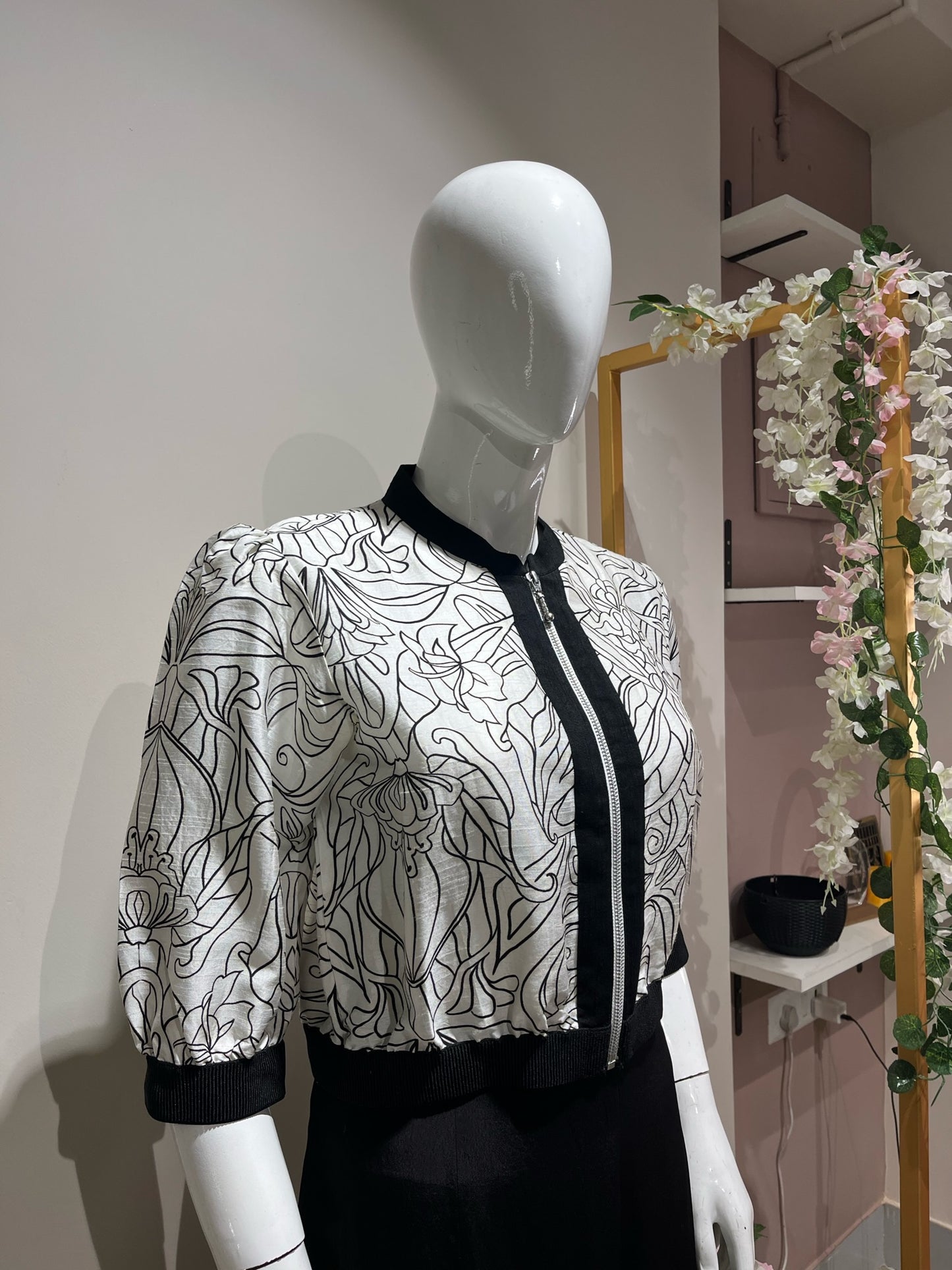 Printed Bomber Jacket