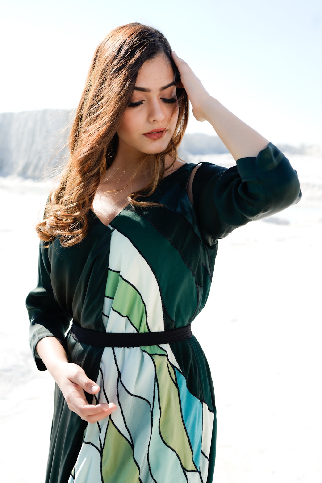 Upcycled Overlap Gown
