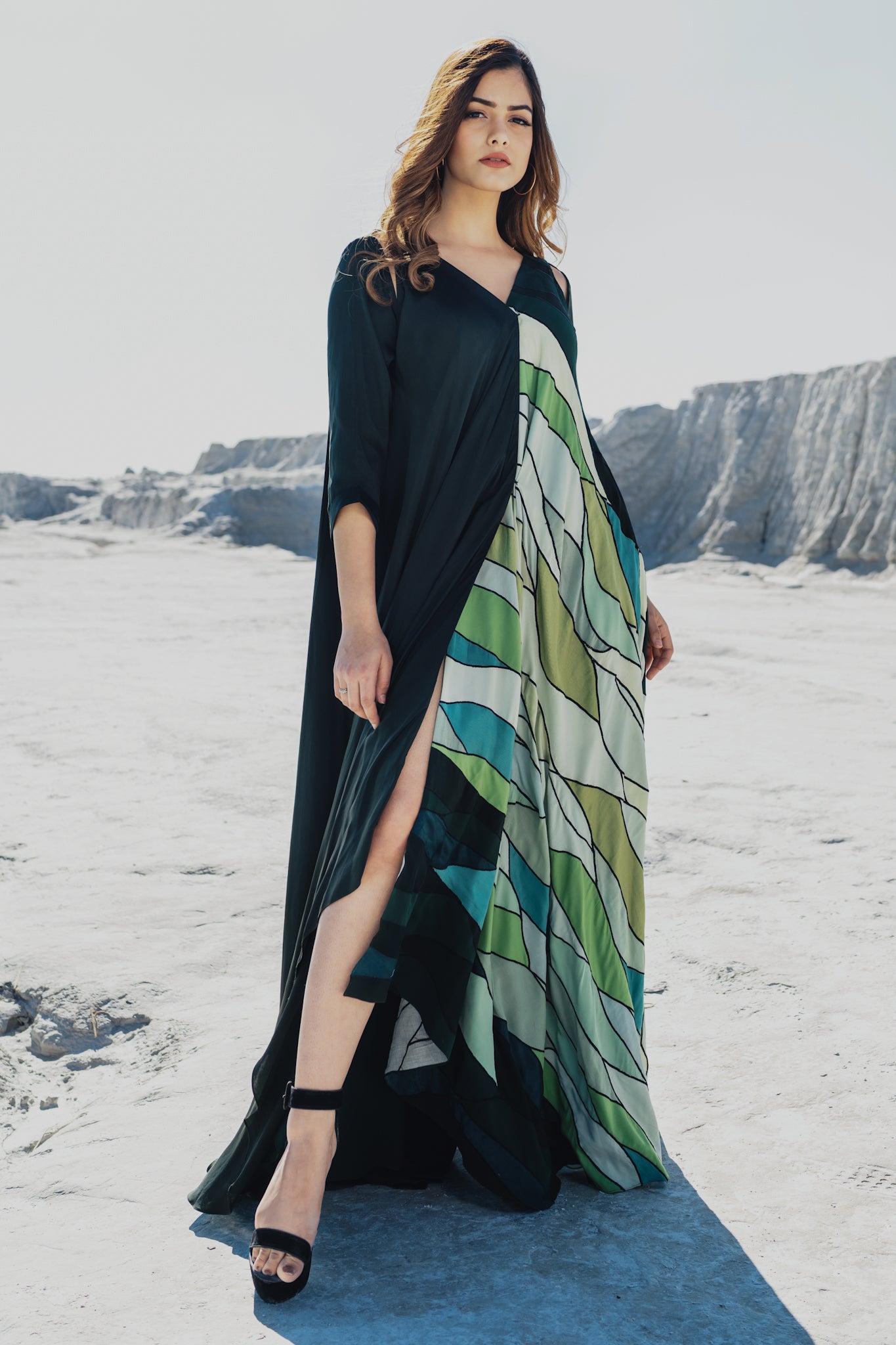 Upcycled Overlap Gown