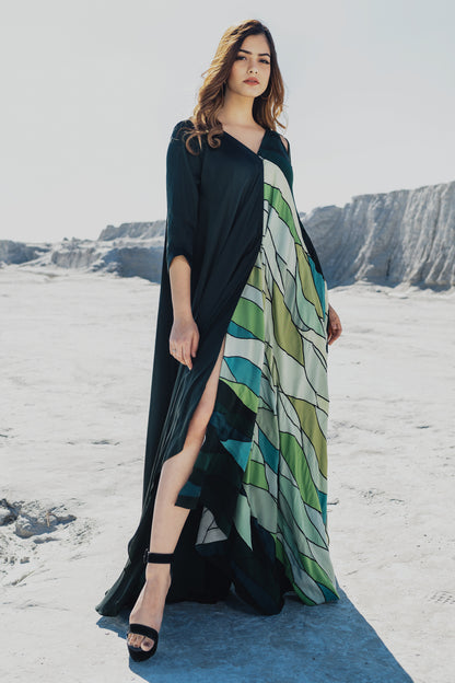 Upcycled Overlap Gown