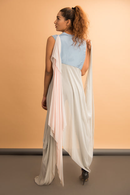 Shaded Drape long jacket