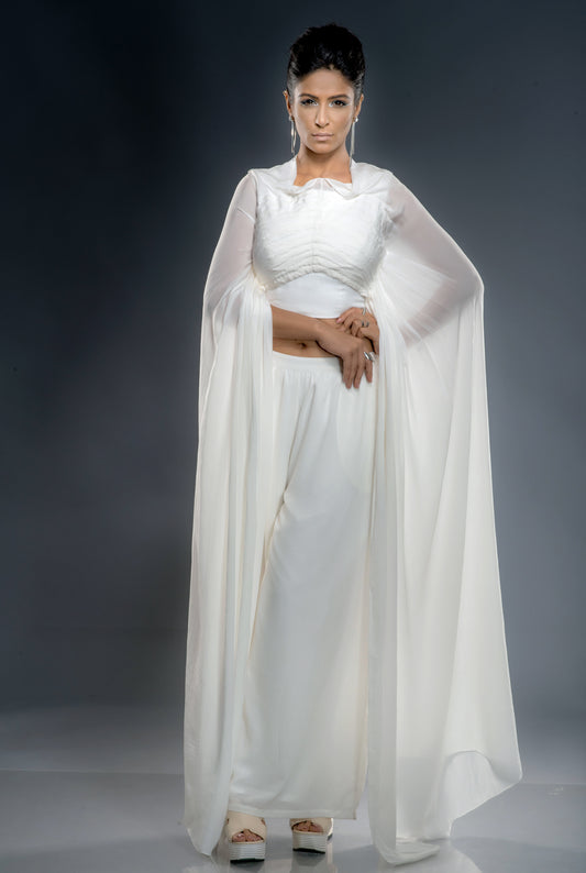 Pleated Cape top