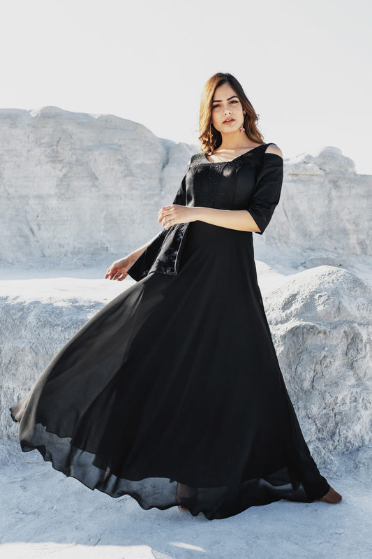 Black Long Gown