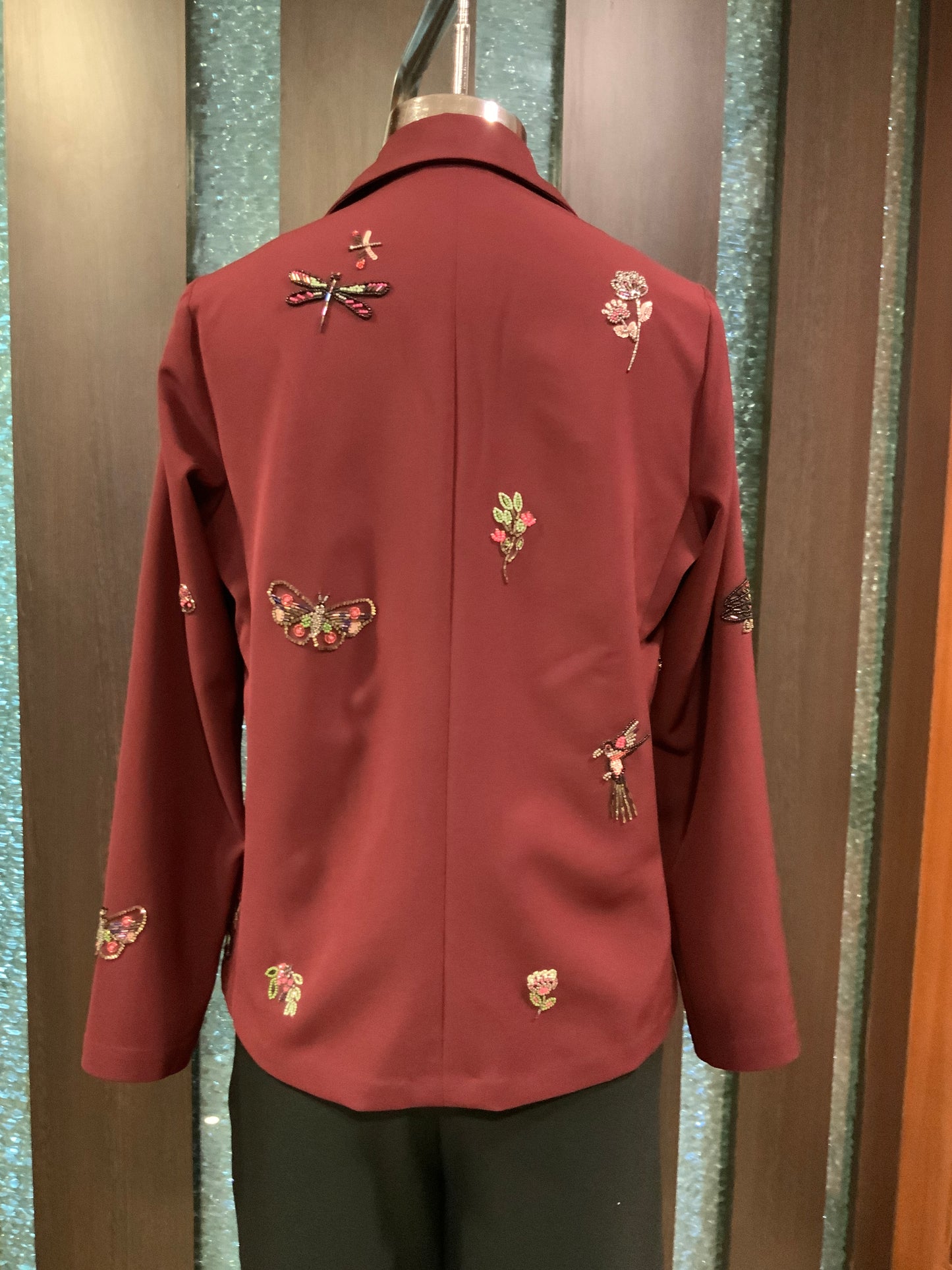 Embroidered Blazer