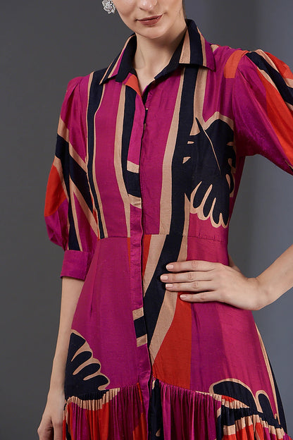 Three Tier Shirt Dress