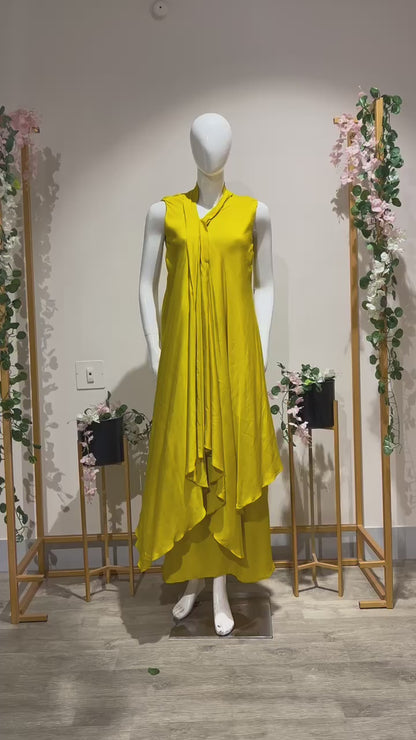 Double layer maxi dress