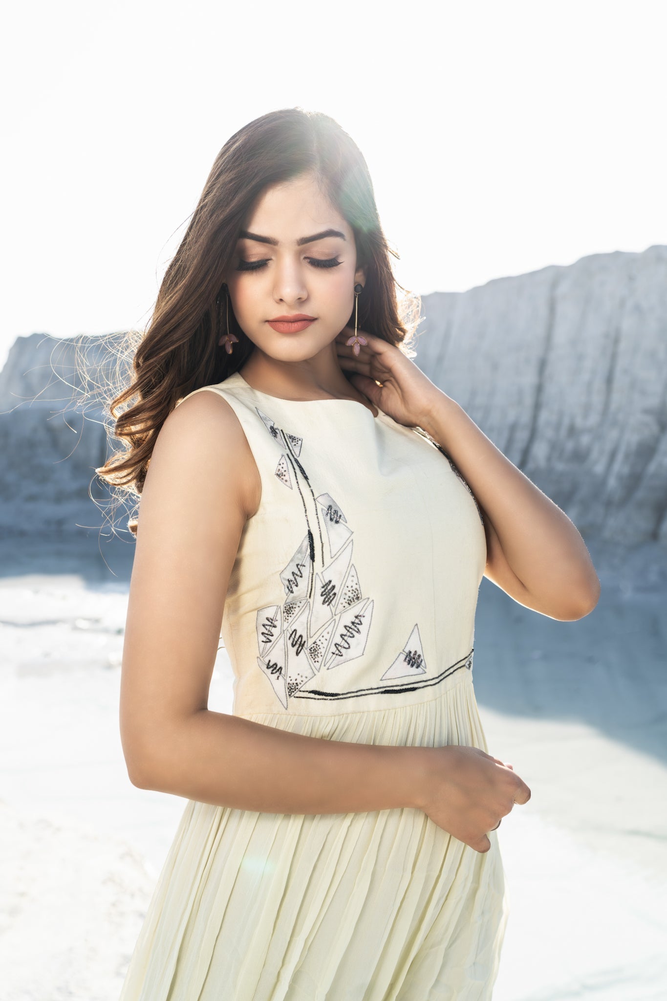 Embroidered Maxi Dress - Label Manasi