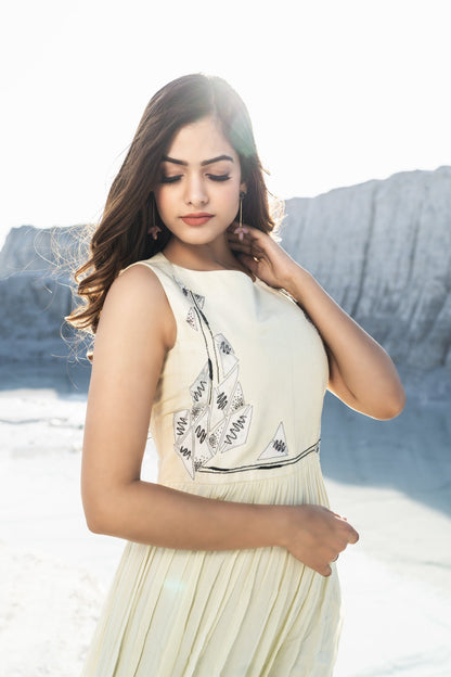 Embroidered Maxi Dress - Label Manasi