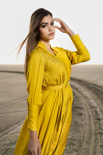 Double layer maxi dress
