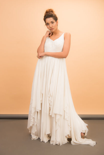 Asymmetrical Gown - Label Manasi